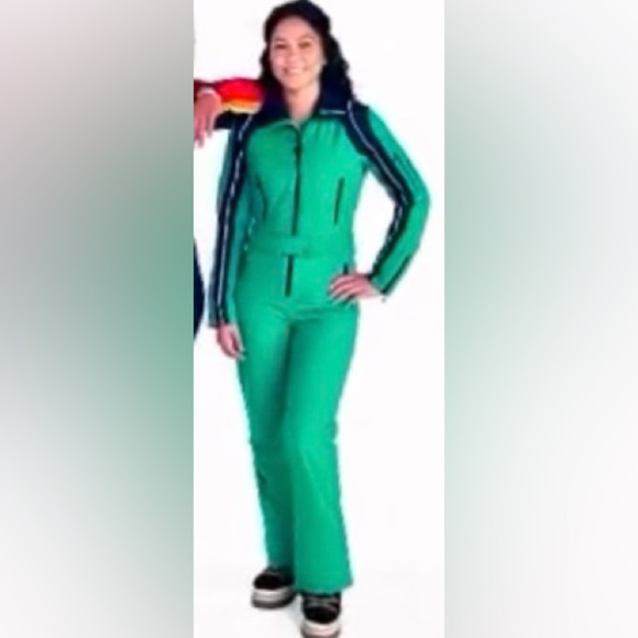 Tara Shakti Vintage-Inspired Snow Suit, Kelly Green, NWT, size XL - Picture 1 of 16